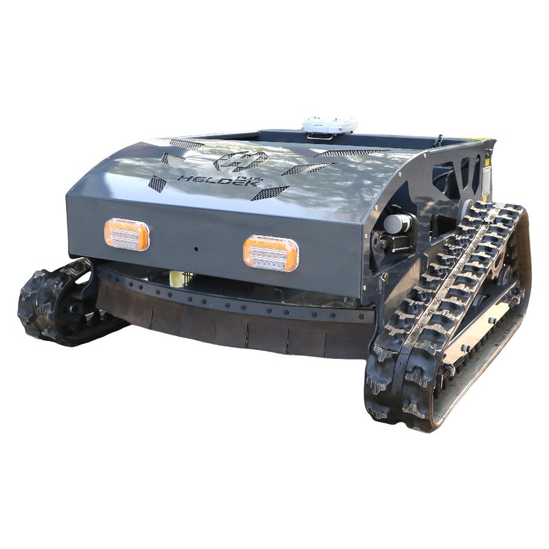 Remote-controlled tracked lawnmower
