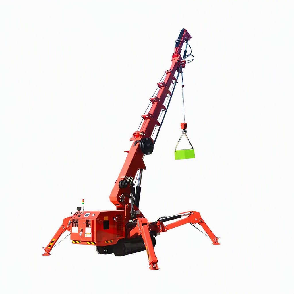 Spider crane for tight-access lifting